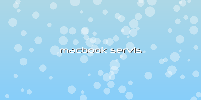 Macbook Servis