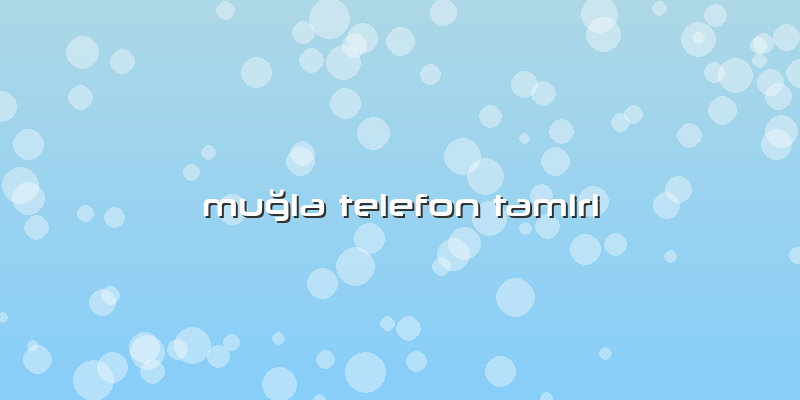 Muğla Telefon Tamiri