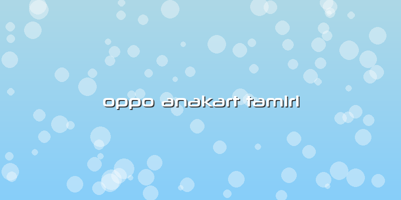 Oppo Anakart Tamiri