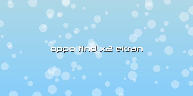 Oppo Find X2 Ekran