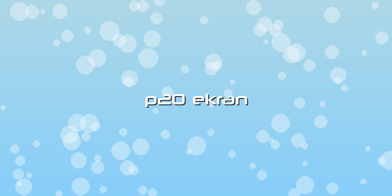 P20 Ekran