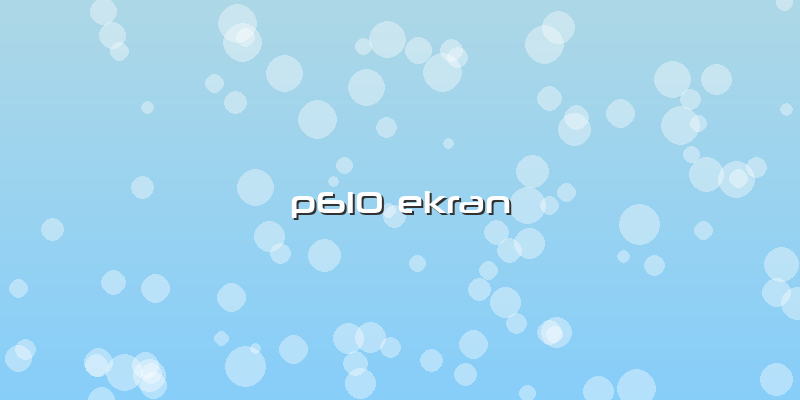 P610 Ekran