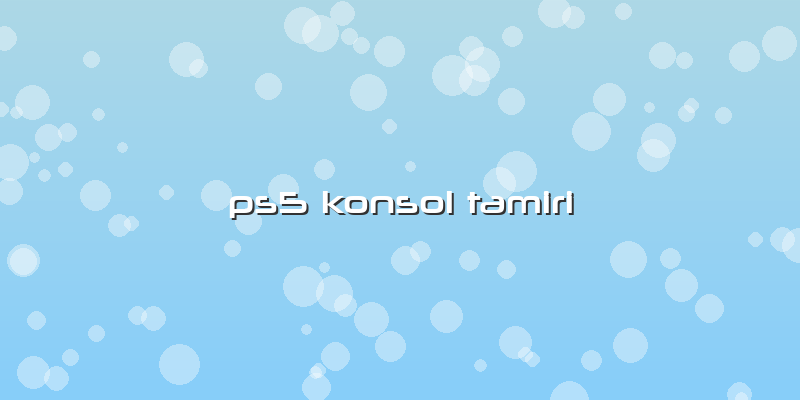 Ps5 Konsol Tamiri