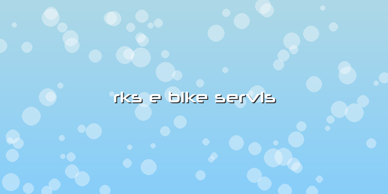 Rks E Bike Servis