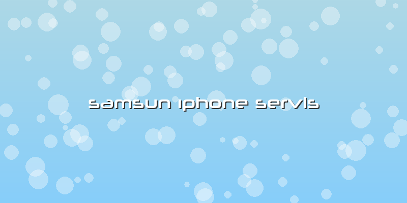 Samsun Ä±phone Servis