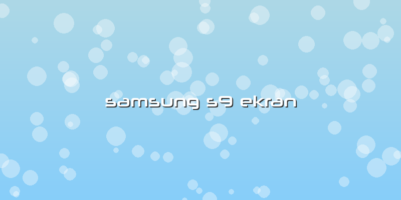 Samsung S9 Ekran