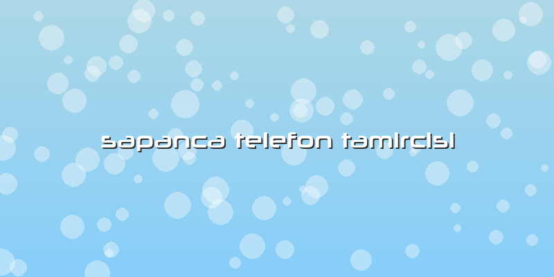 Sapanca Telefon Tamircisi