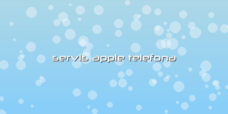 Servis Apple Telefona