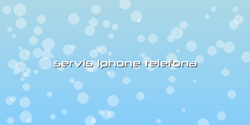 Servis Iphone Telefona