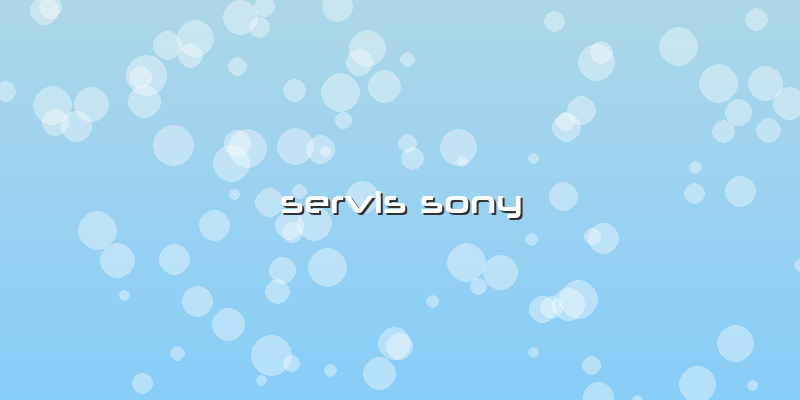 Servis Sony