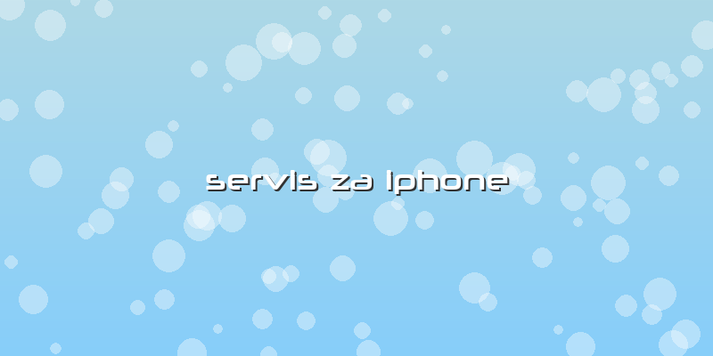 Servis Za Iphone