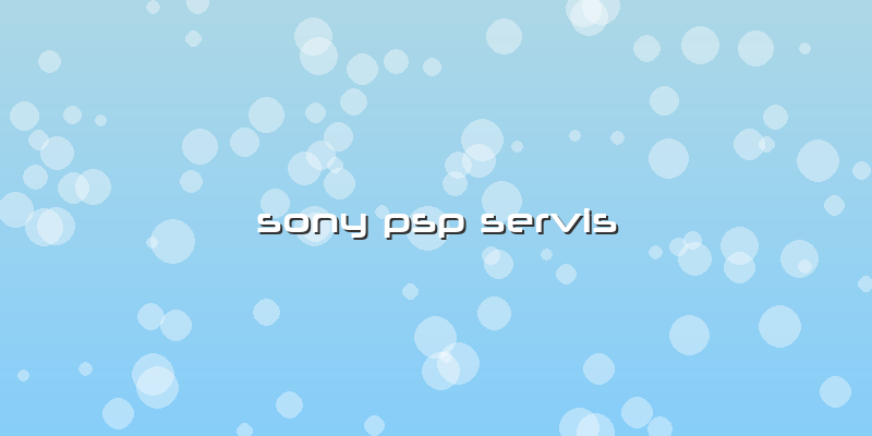 Sony Psp Servis