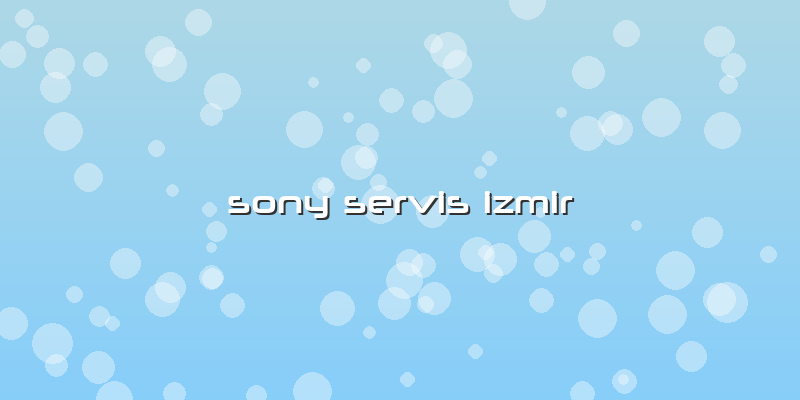 Sony Servis Izmir