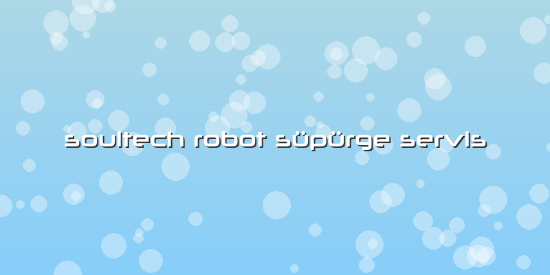 Soultech Robot Süpürge Servis