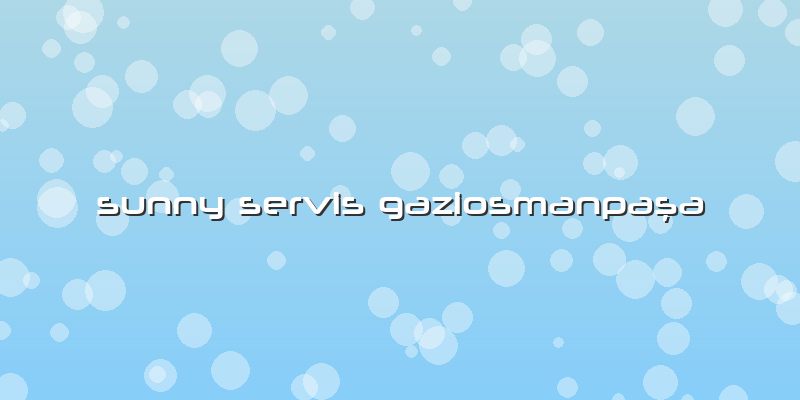 Sunny Servis Gaziosmanpaşa