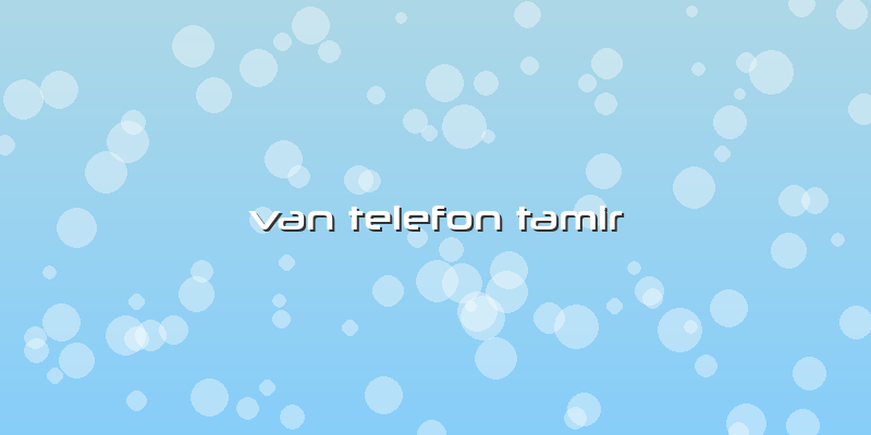 Van Telefon Tamir