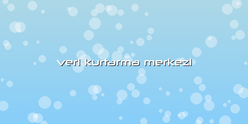 Veri Kurtarma Merkezi