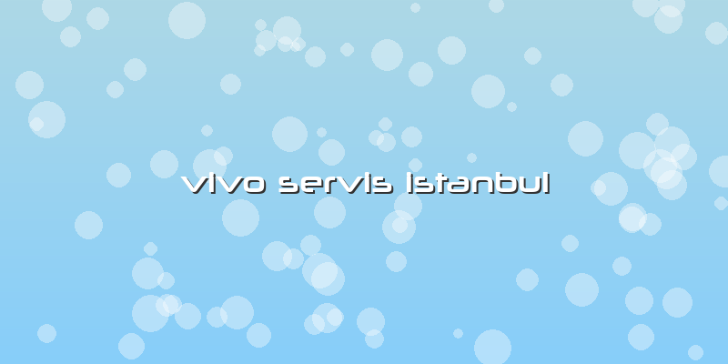 Vivo Servis Istanbul