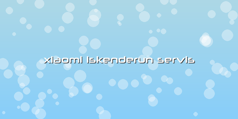 Xiaomi Iskenderun Servis