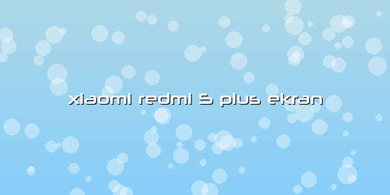 Xiaomi Redmi 5 Plus Ekran