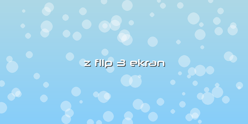Z Flip 3 Ekran