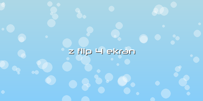 Z Flip 4 Ekran
