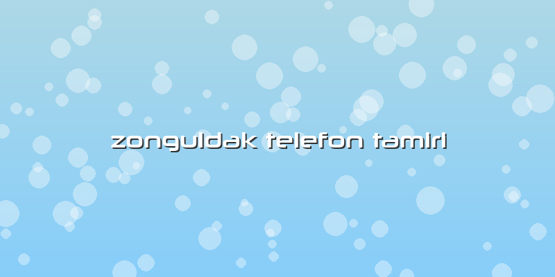 Zonguldak Telefon Tamiri